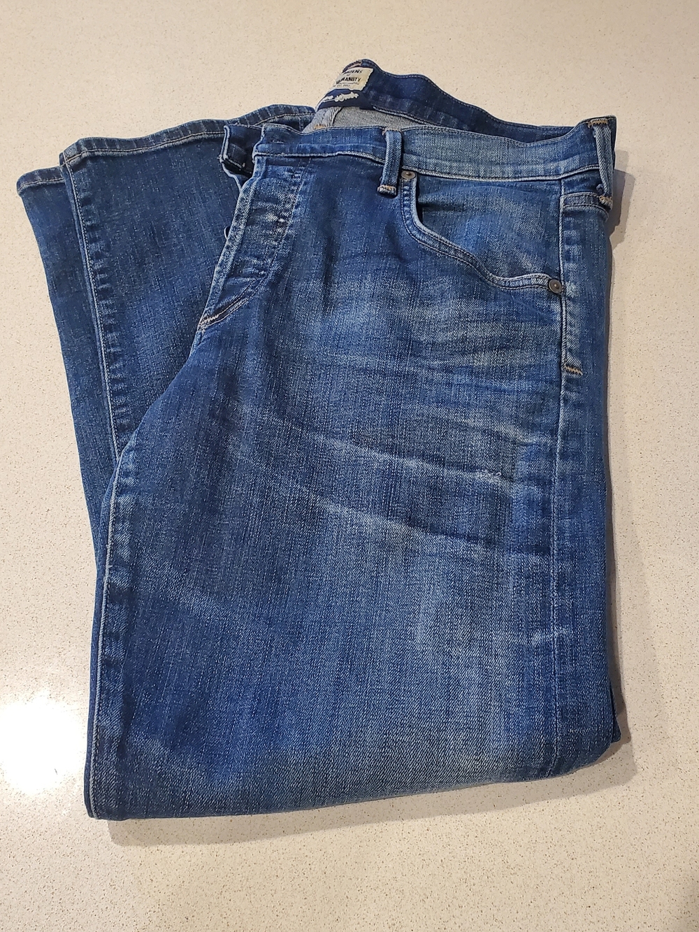 Citizens Of Humanity Blue Cropped Ankle Jeans. Size 30